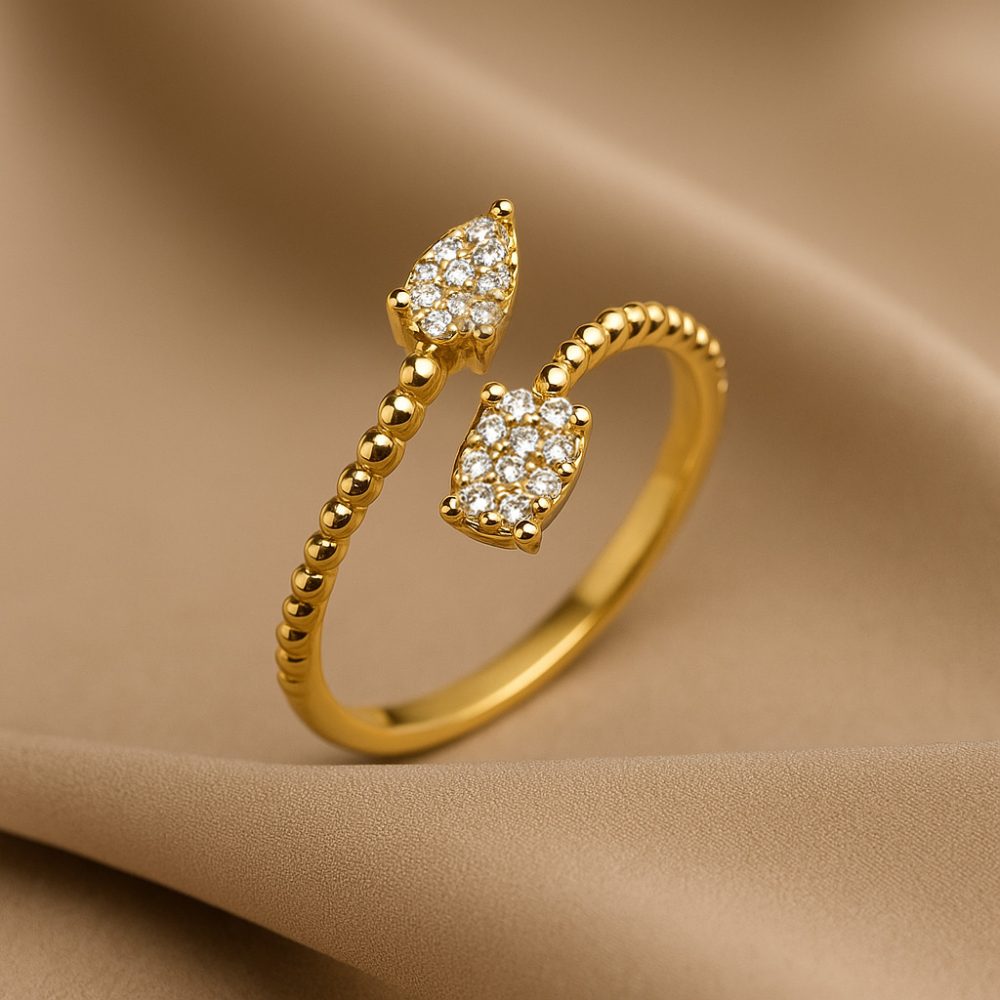 Alternative view of Diamantring - Liora Twist, Gelbgold