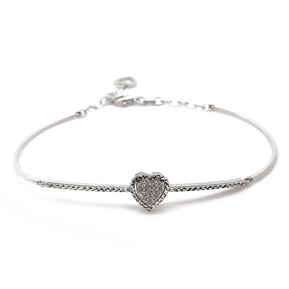 Armband, Weißgold 585 mit 0,11 ct Diamanten (V000067)