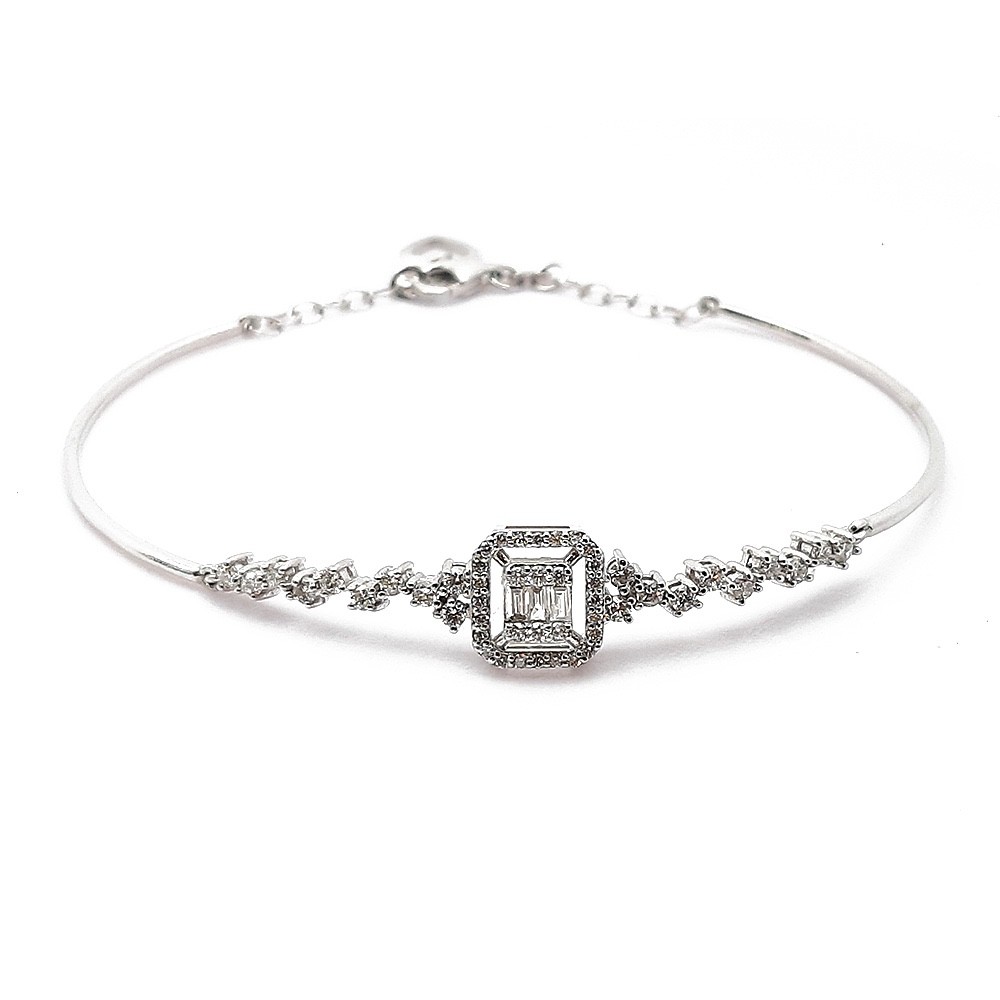 Armband, Weißgold 585 mit 1,18 ct Diamanten (P000319)