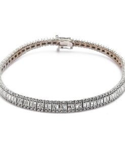 Armband Weißgold 585 mit 3,88 ct Diamanten – P000637