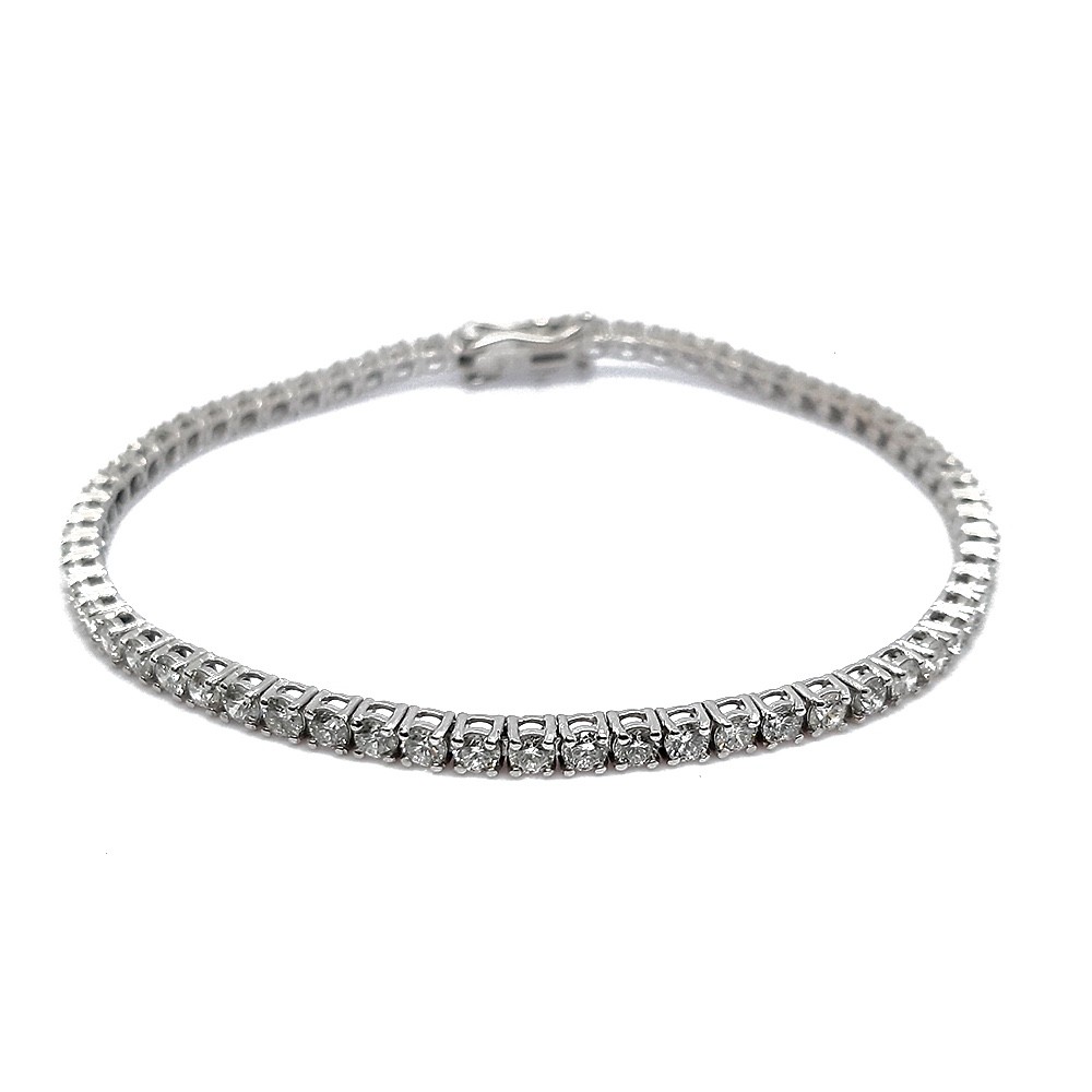 Tennisarmband, Weißgold 750 mit 3,57 ct Diamanten (FP000053)