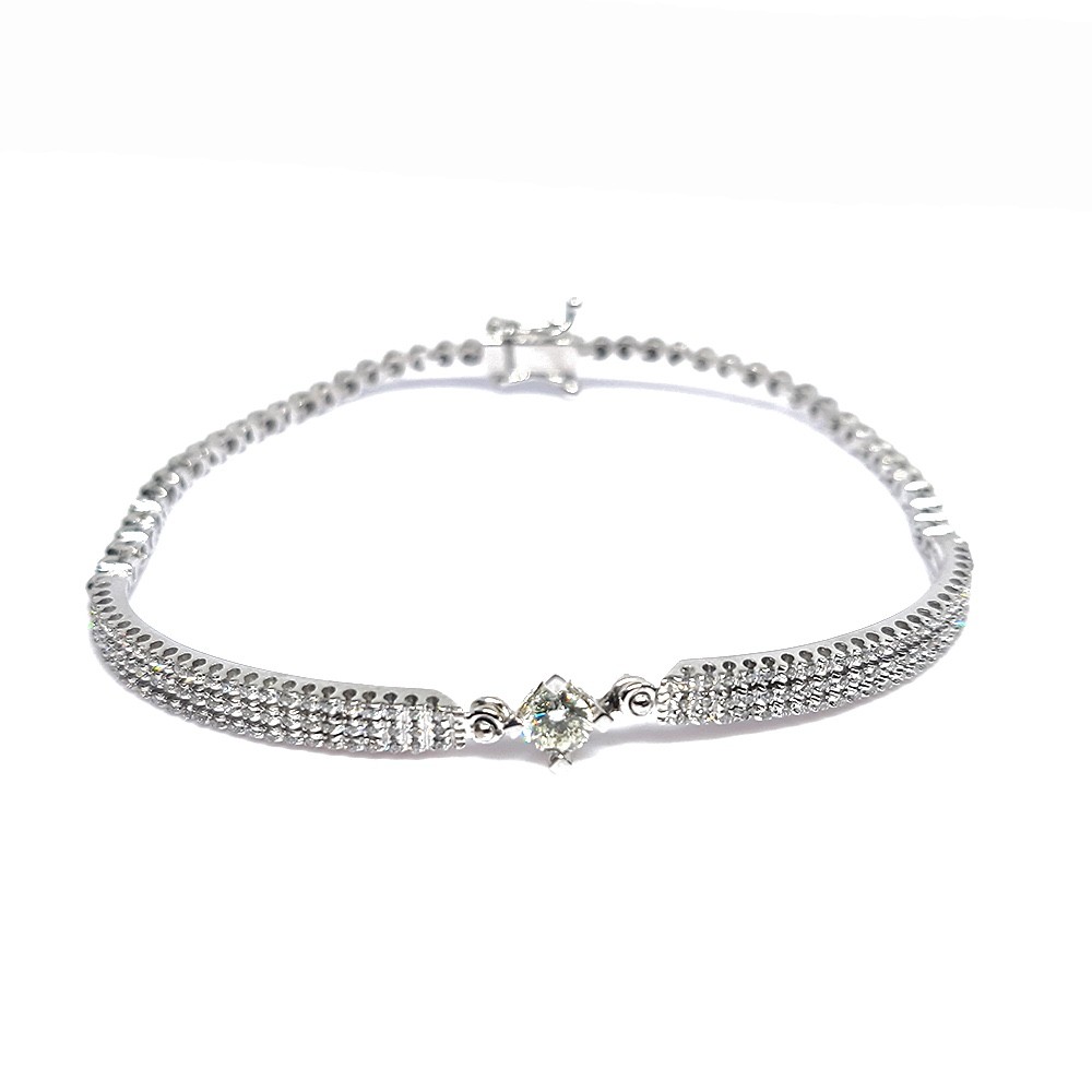 Armband, Weißgold 750 mit 1,26 ct Diamanten (FP00002)