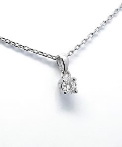 Anhänger Weißgold 585 mit 0,15 ct Diamanten – P000443