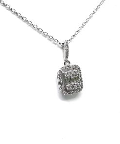 Anhänger Weißgold 585 mit 0,35 ct Diamanten – P000366