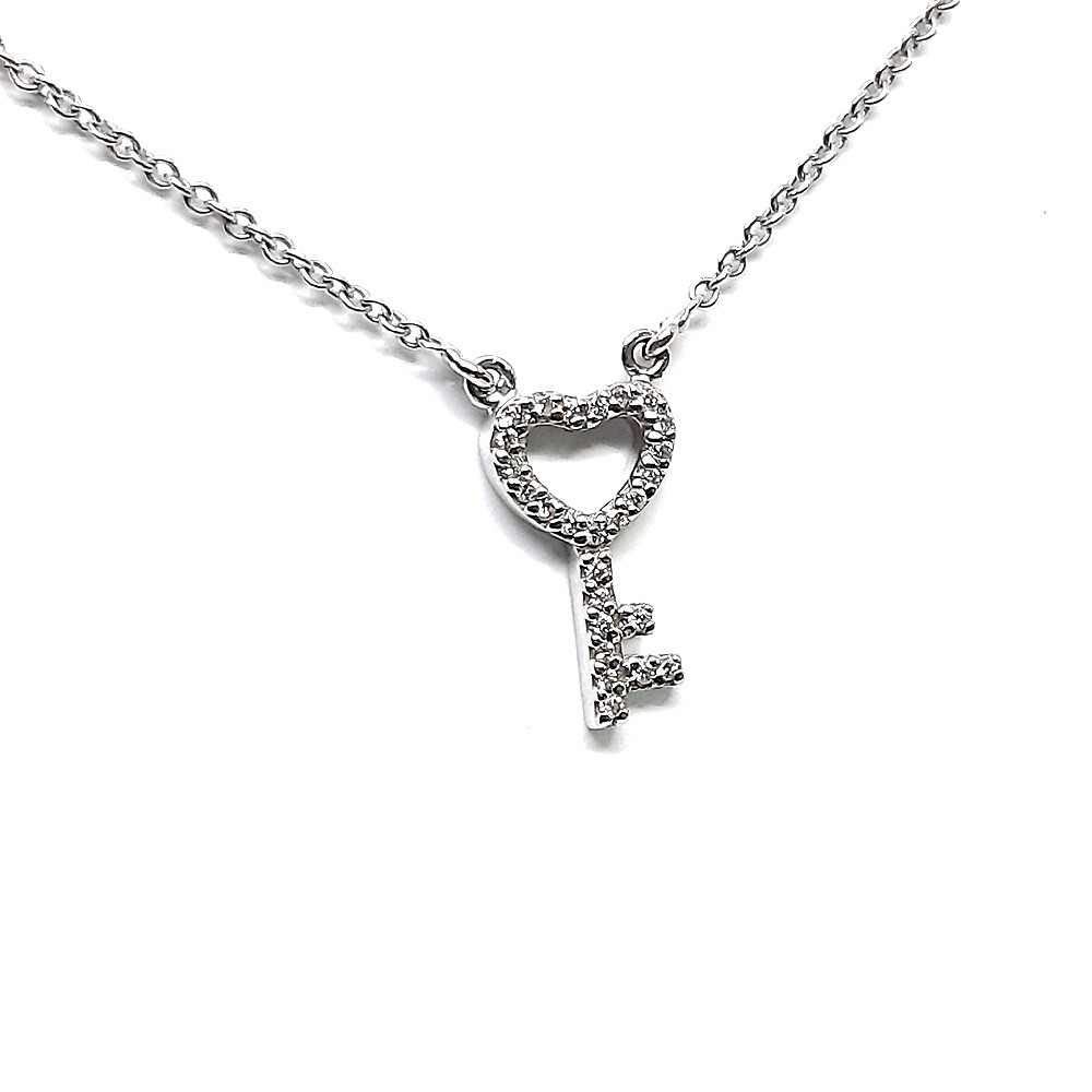 Anhänger, Weißgold 585 mit 0,09 ct Diamanten (FP00031)