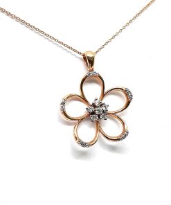 Anhänger Rotgold 750 mit 0,29 ct Diamanten – FP00061