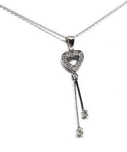 Anhänger Weißgold 750 mit 0,24 ct Diamanten – FP00080