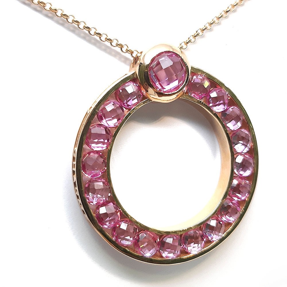 Anhänger, Gelbgold 585 mit Amthysten (A000633)
