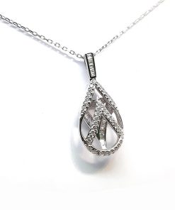 Anhänger Weißgold 750 mit 0,32 ct Diamanten – FP00019