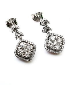 Ohrringe Weißgold 585 mit 0,66 ct Diamanten – P000326