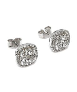 Ohrringe Weißgold 585 mit 0,94 ct Diamanten – P000118