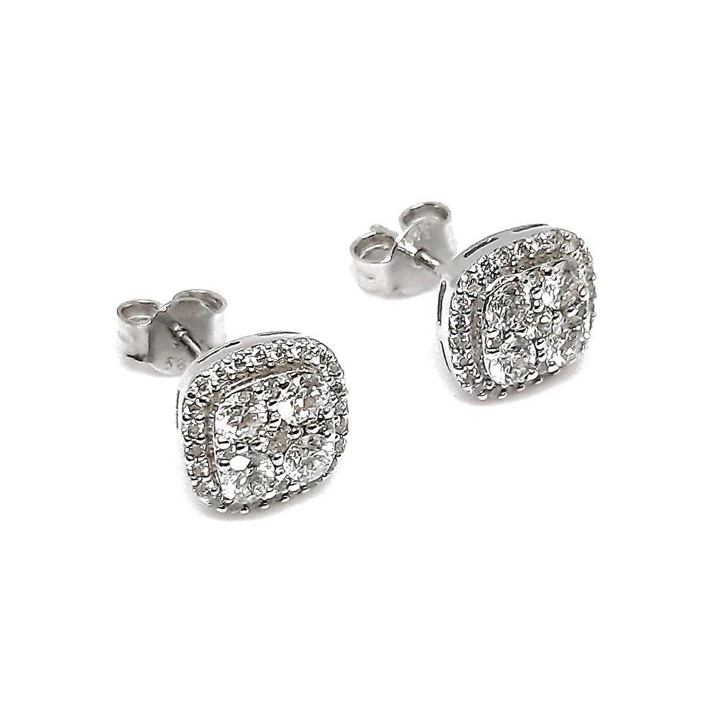 Ohrstecker, Weißgold 585 mit 0,94 ct Diamanten (P000118)