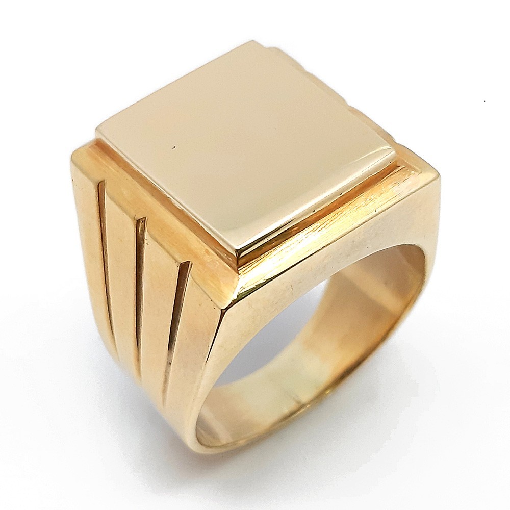 Herrenring, Siegelring, Gelbgold 585 (A001604)