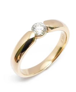 Verlobungsring Gelbgold 585 mit 0,30 ct Diamanten – P000022