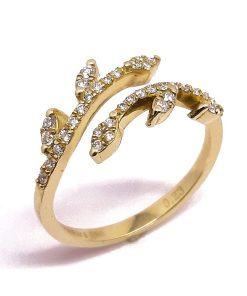 Damenring Gelbgold 585 mit 0,23 ct Diamanten – V000039