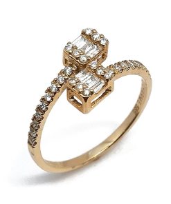 Damenring Gelbgold 585 mit 0,27 ct Diamanten – V000120