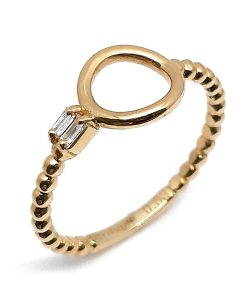 Damenring Gelbgold 585 mit 0,03 ct Diamanten – V000047