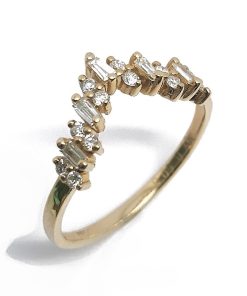 Damenring Gelbgold 585 mit 0,20 ct Diamanten – V000117
