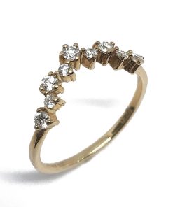 Damenring Gelbgold 585 mit 0,28 ct Diamanten – V000030
