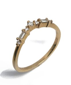 Damenring Gelbgold 585 mit 0,10 ct Diamanten – V000049