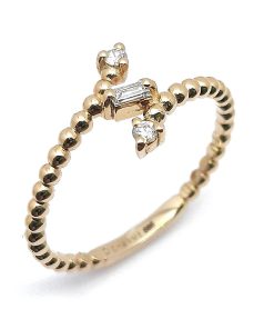 Damenring Gelbgold 585 mit 0,08 ct Diamanten – V000051