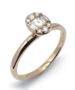 Damenring Gelbgold 585 mit 0,22 ct Diamanten – P000596