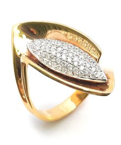 Damenring Gelbgold 750 mit 0,54 ct Diamanten – FP00052
