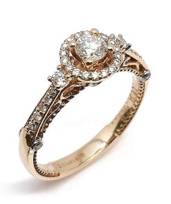 Damenring Gelbgold 585 mit 0,62 ct Diamanten – P000414
