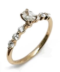 Damenring Gelbgold 585 mit 0,53 ct Diamanten – P000650