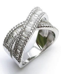 Damenring Weißgold 585 mit 1,70 ct Diamanten – P000306