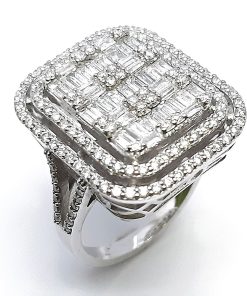 Damenring Weißgold 585 mit 1,61 ct Diamanten – P000360