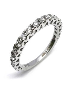 Memoire-Verlobungsring Weißgold 585 mit 0,67 ct Diamanten – P000501