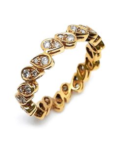 Memoire-Verlobungsring Gelbgold 585 mit 0,80 ct Diamanten – FP00036
