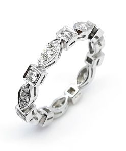 Memoire-Verlobungsring Weißgold 750 mit 0,53 ct Diamanten – FP00064