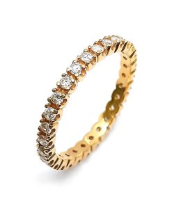 Memoire-Verlobungsring Gelbgold 585 mit 0,75 ct Diamanten – FP00046