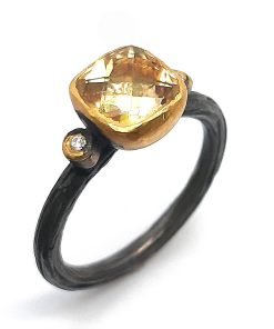 Damenring Bicolor mit Diamanten – FE00109