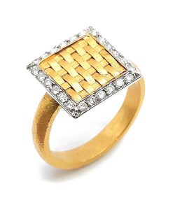 Damenring Weißgold 750 mit Diamanten – PR4614-24