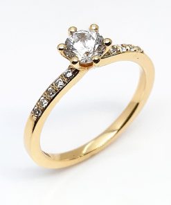 Damenring Gelbgold 585 mit Zirkonia – A001797