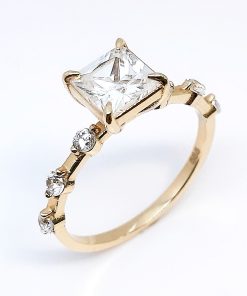 Damenring Gelbgold 585 mit Zirkonia – A001936