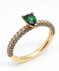 Damenring Gelbgold 585 mit Zirkonia – A001942