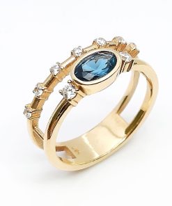 Damenring Gelbgold 585 mit Zirkonia – A001010