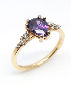 Damenring Gelbgold 585 mit Zirkonia – A001930